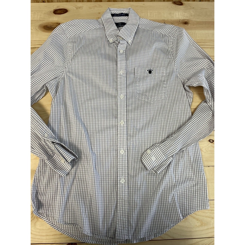 Simply Southern Shirt Mens Sz S Plaid Button‎ Up Long Sleeve SI40